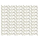 uxcell スプリングホースクランプ オートバイスクーターATV用 チューブファスナー 9mm内径 100個入り