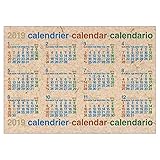 エトランジェディコスタリカ 2019年 カレンダー ポスタータイプ B2 ナチュラル CLP-B2-03