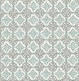 A-Street Prints 1014-001854 Geo Quatrefoil Wallpaper, Turquoise [並行輸入品]