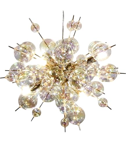 Amazon.co.jp : バブルシャンデリア ガラスペンダントライト 6灯 LED