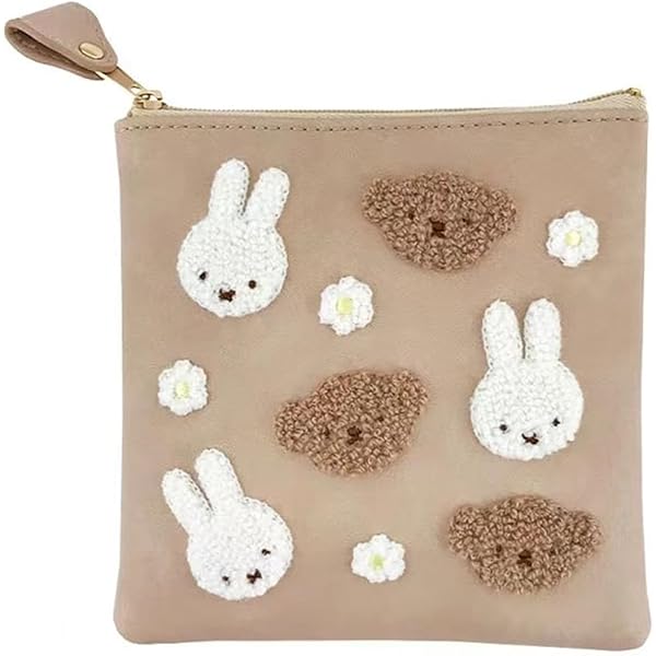 Amazon | ミッフィー ボリス スクエアポーチ 収納ポーチ 化粧ポーチ