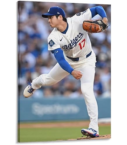 Amazon.co.jp: 大谷翔平ポスター (4) パネル キャンバス 壁アート