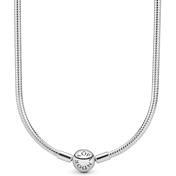 Amazon | Pandora クラシック スネークチェーンチャームネックレス