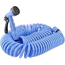 Amazon | スパイラルホース 15m 1個 7パターン噴射 伸縮ホース
