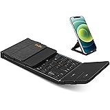 【2023年業界新登場 ワイヤレス キーボード】Ewin Bluetooth 折り畳み フルサイズ タッチパッド搭載 3つデバイス同時切替可能 Type-C充電式 Windows/Mac/iOS/Android対応 iPad パソコン タブレット ス