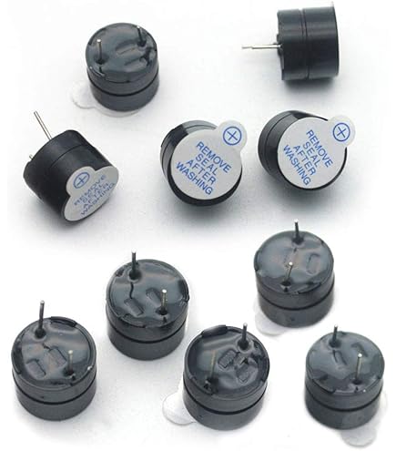 Amazon.co.jp: 10個 5V アクティブブザー 磁気式 長時間連続ビープ音