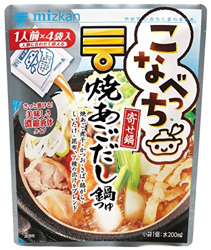 ミツカン こなべっち 焼あごだし鍋つゆ 4袋×2個