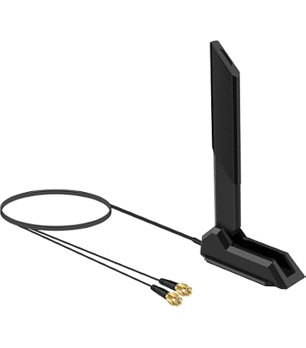 Eightwood Antenna combinata 4G LTE e Dual WiFi 6E MIMO 5dBi 2X SMA + 2X connettore RP-SMA IP65 di grado industriale 600-6000MHz per router 4G LTE/3G