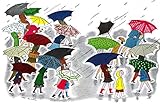 Marmont Hill vintage-kids ' Rainy Day 'キャンバス壁アート 30" x 20" MH-KIDCUR-33-C-30
