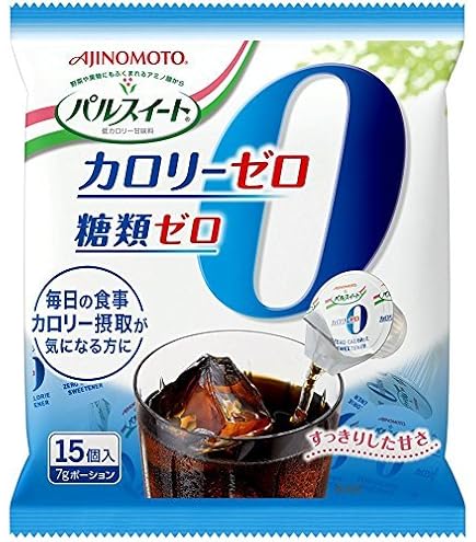 Amazon.co.jp: 味の素 パルスイート カロリーゼロ ポーション15個入