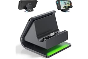 対応 Switch 2（2025） 充電ドック ，軽量 持ち運びが簡単，NS 2 本体用ドック、対応任天堂スイッチ2公式ドックと交換可能な，スイッチ2の公式ドックと交換可能な充電ドックは、「7色のモードイルミネーション、内蔵スマート保護チップ、快適な