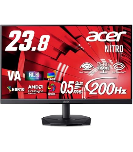 Amazon.co.jp: Acer ゲーミングモニター 23.8インチ IPS フルHD