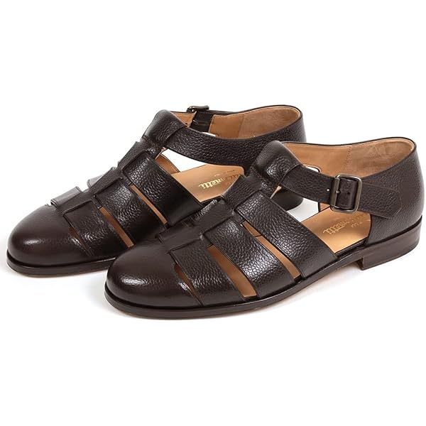 Amazon | [フラテッリ ジャコメッティ] グルカサンダル グレインレザー