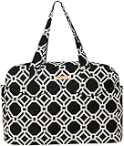 Foxy Vida Lattice Satchel Diaper Bag, Black by Foxy Vida
