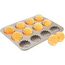 Amazon.co.jp: CHEFMADE 貝型マドレーヌ型 (12ケ-32.6*25.8*3.3CM