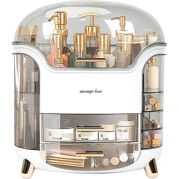 Amazon.co.jp: メイクアップオーガナイザー 回転メイクアップ