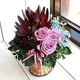 KOBE Flower smith ReiRi　紫バラとスカビオサのモダンアレンジメント