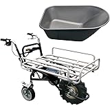 KAZ 電動3輪運搬車 フラット+バケットタイプ 最大積載量120kg KT-FLZ-B-A