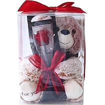 ✨1点限定✨ プリザーブドフラワー クマ 一輪の薔薇 レッド プレゼント 61aNjlGYE0L._AC_UL210_SR210,