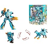 ドラゴンフォース3 DRAGONFORCE3 変形ロボット 子供のおもちゃ 恐竜 キングコング 組立 約18~45cm (D)