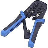VCE GJ668 RJ45 かしめ工具 皮剥く 端子圧着 多機能 ラチェット式 RJ45 RJ12 RJ11 LANケーブル 電話線対応