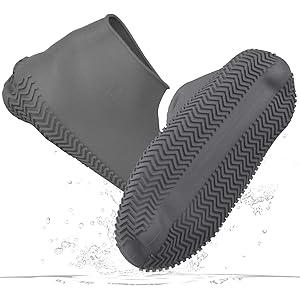 Lobon シューズカバー 防水 2020最新版 雨 雪 泥除け 靴カバー 最新防水ファスナー設計 シリコンシューカバー アウトドア防水靴カバー 滑り止め 梅雨対策 汚れ防止 通学通勤 自転車 登山 携帯便利 男女兼用 子供も適用