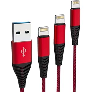 【3本セット】iPhone 充電ケーブル「0.3M+1M+2M」ライトニング 高耐久ナイロン編み 急速充電+データ伝送…