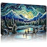 Malqiqi プレイマット MTG用 無料収納バッグ付き ゲームマット 24 x 14インチ TCG カード用ボードゲームマット マウスパッド デスクマット (マジックマット57 レギュラー)