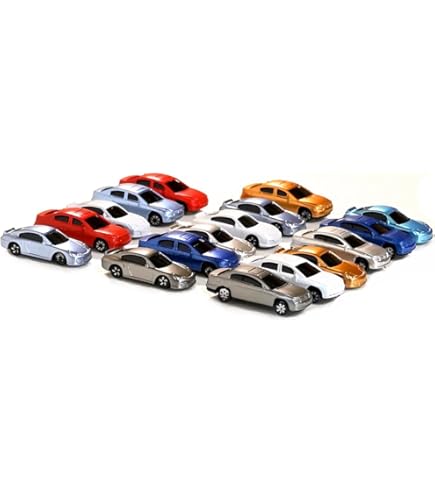 Amazon | Nゲージ ジオラマ ミニカー 1/150スケール 20台セット おまけ