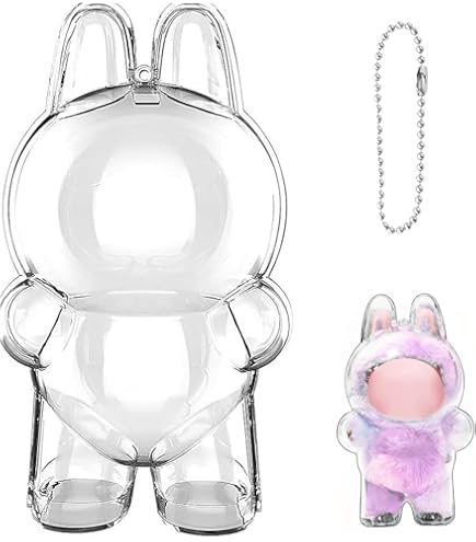 Amazon.co.jp: 多彩な色 LABUBU 専用 ケース 対応 (立つ姿) クリア