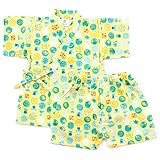 (ファンファン) FUN fun 甚平 男の子 子供 キッズ カエル イエロー 110