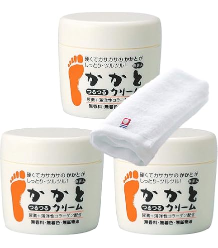Amazon.co.jp: かかとつるつるクリーム100g×1 はんどクリーム40g×2