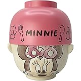 サンアート ディズニー ミニーマウス 汁椀・お茶碗 セット 大 約480ml 水彩タッチ SAN3247-2 ピンク