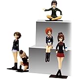 プラッツ 1/35 ガールズ&パンツァー大洗女子学園×黒森峰女学園 with 蝶野教官"少しだけお休み中の情景フィギュアセットです"(5体)