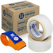 Amazon.co.jp: エコクオ OPPテープ 梱包用テープ 48mm幅 100m巻 72巻入