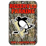 NHL Pittsburgh Penguins 11-by-17インチSign Real Tree