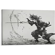 バガボンド　宮本武蔵　水彩画レプリカ　額縁つき バガボンド 宮本武蔵 水彩画レプリカ 額縁つき 水彩画レプリカ