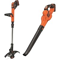 ブラックアンドデッカー 【お買得キット】 ナイロントリマー ブロワー スターターセット ガーデン 農業 園芸用機器 草刈り 清掃 18V 2.0Ah バッテリー 2個付き GLGW18C