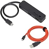 ルートアール 充電可能 自動最適化回路搭載 4ポートUSBハブ （給電ケーブル付き） RUH-OTGU4SN+C