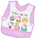 ハローキティ お食事エプロン 袖なしエプロン サンリオ キッズ 女の子 ガールズ j-kuz15 ピンク