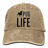 大人 デニム キャップパグ ライフ 今季最新 釣り キャップ ファッション 紫外線対策 日よけ 小顔効果 プリント付き 無地 ベージュ