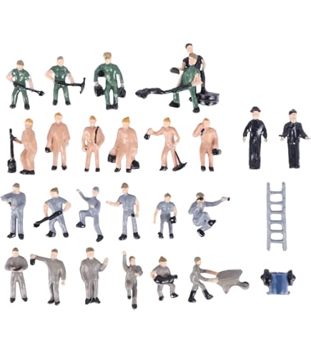 Amazon | ロクハン Zゲージ 1/220スケール 極小フィギュア 消防士 S200