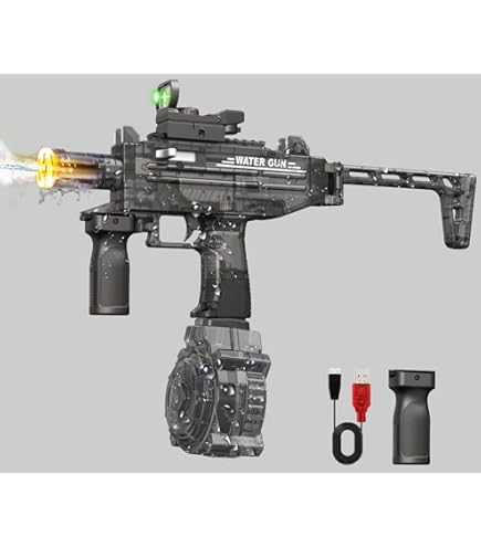 ウォータービーズガン【M4A1】 Amazon.co.jp: HAETIN 水鉄砲 電動ガン ぷよぷよボール 銃 排挟式