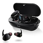 完全ワイヤレス スポーツイヤホン IPX5防水 片耳 両耳とも対応 左右独立型 Bluetooth イヤホン マイク内蔵 ハンズフリー通話 小型 軽量 iPhone Android 対応 防汗防滴 Meilunz NB7 (ブラック)