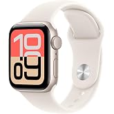 Apple Watch SE 3(GPSモデル)- 40mmスターライトアルミニウムケースとスターライトスポーツバンド - S/M