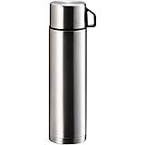 パール金属 水筒 1000ml コップ付 ダブル ステンレス ボトル スタイルベーシック H-6828