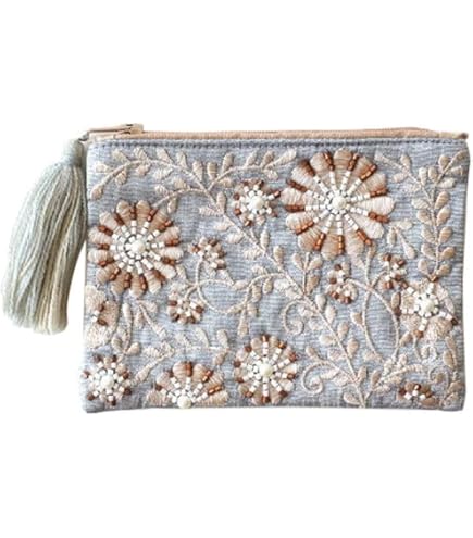 Amazon.co.jp: タグ付 コジコジ デニムポーチ フラットポーチ 刺繍