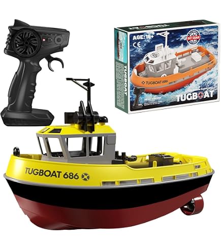 タグボートラジコン/ワークボートラジコン　ヘンロン３８１０　放水機能付 タグボートラジコン/ワークボートラジコン ヘンロン3810 放水機能