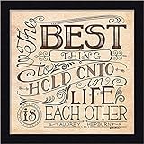Each Other Deb Strain audreb Hepburn引用サイン入りアート印刷画像壁飾り 12  x 12  Inch PL-DS674-B-12x12