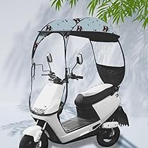 Amazon | SOLLENTバイク 屋根 スクーター 屋根 後付け 自転車